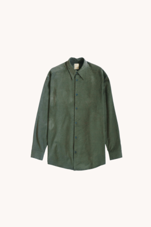 Oversized Olive Corduroy Shirt